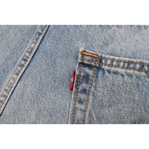 Levi's 565 Loose Straight Fit Rugged Blue Denim Jeans Mens Sz 38 x 30 - Picture 10 of 10